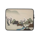 Village Cherry Blossoms - Kamisaka Sekka Meiji Laptop Sleeve 13″ Computer Covers & Skins