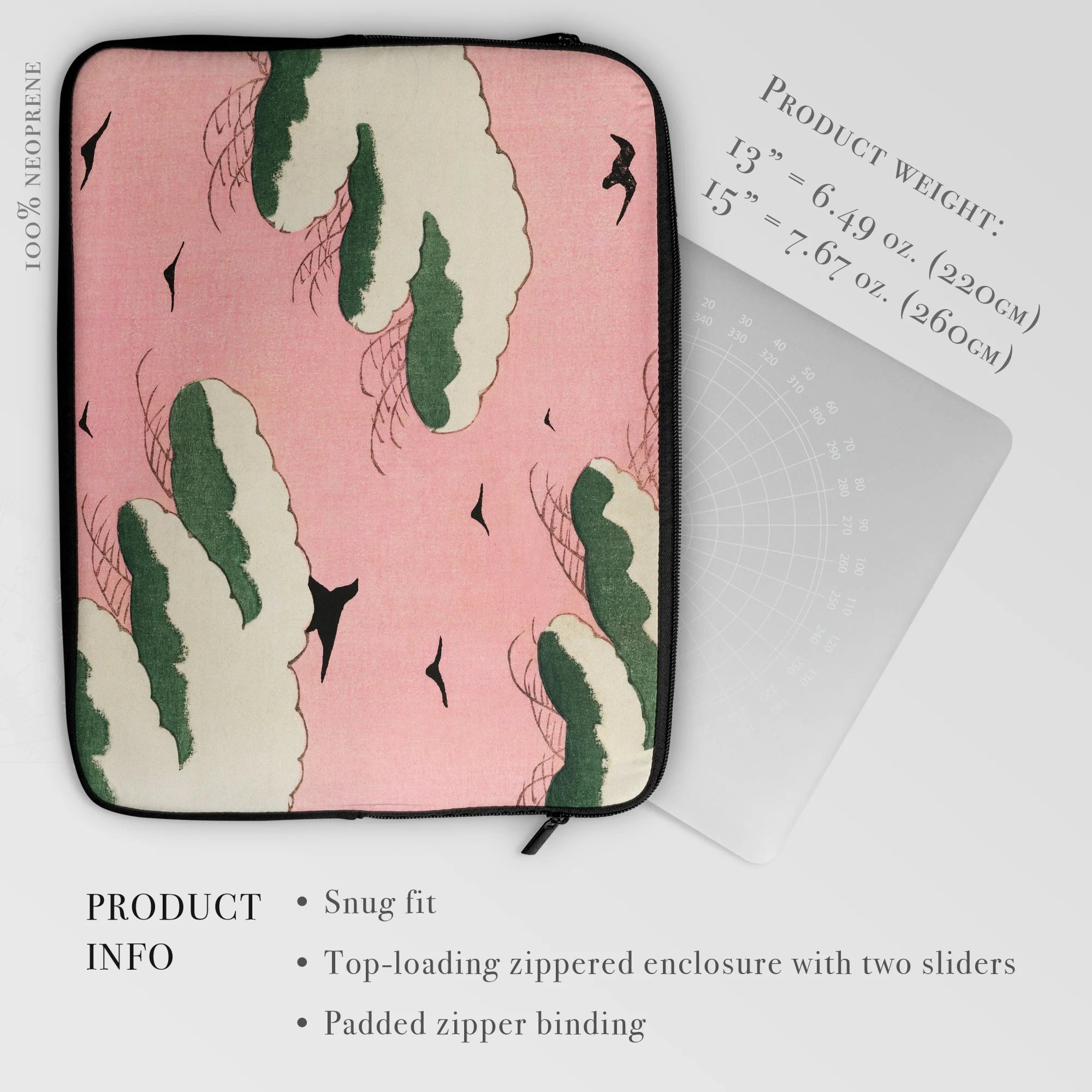 Pink Sky - Watanabe Seitei Bijutsu Sekai Laptop Sleeve Computer Covers & Skins