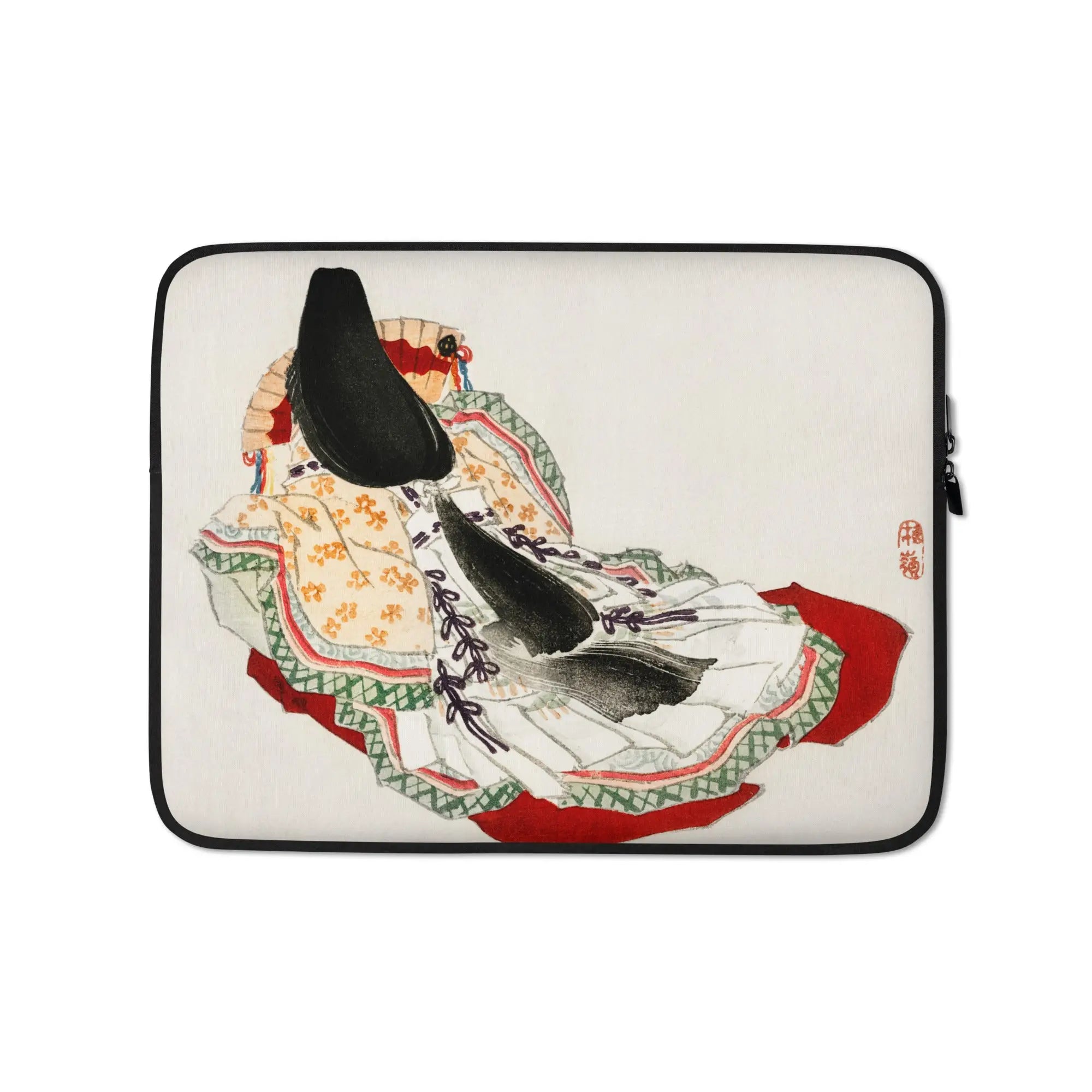 Lady in a Kimono - Kōno Bairei Meiji Geisha Laptop Sleeve 13″ Computer Covers & Skins