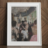 Last Dance - Luxe Vintage Gay Rave Art Print, 12x16’’ / 31x41cm / White Frame / 2’’ Matboard, Framed Painting Diverse Group People Formal