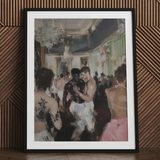 Last Dance - Impression d'art vintage gay rave de luxe, 24x32’’ / 61x81cm / Cadre noir / Passe-partout de 2’’, Affiches, Impressions & Œuvres visuelles, Toby Leon