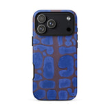 Late Evening Looking out of the Woods - Paul Klee Phone Case Iphone 17 Pro Max / Matte Blue Brown Abstract Patterned Textured Painted