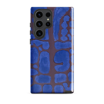 Late Evening Looking out of the Woods - Paul Klee Phone Case Samsung Galaxy S23 Ultra / Matte Blue Brown Abstract Patterned Phone Case