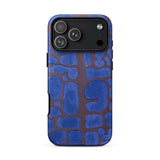 Late Evening Looking out of the Woods - Paul Klee Phone Case Iphone 17 Pro Max / Matte Blue Brown Abstract Patterned Phone Case Textured