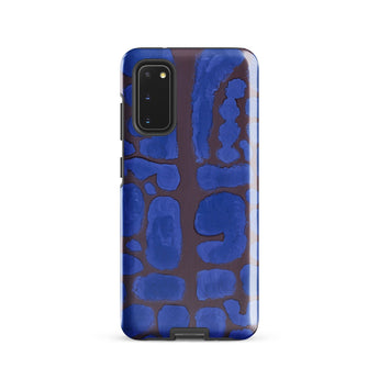 Late Evening Looking out of the Woods - Paul Klee Phone Case Samsung Galaxy S20 / Matte Vibrant Blue Brown Abstract Patterned Phone Case
