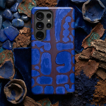 Late Evening Looking out of the Woods - Paul Klee Phone Case Vibrant Blue Brown Abstract-patterned Phone Case Glossy Finish Reveals Paul