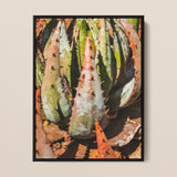 Layer Cake - Modern Botanical Succulent Art Print / Canvas, 12x16’’ / 31x41cm / Black Frame, Posters Prints & Visual Artwork, Toby Leon