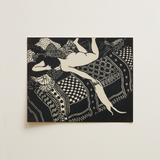 Laziness - Félix Edouard Vallotton Woodcut Art Print / Canvas, 14x11’’ / 36x28cm / Unframed / no Border, Posters Prints & Visual Artwork,