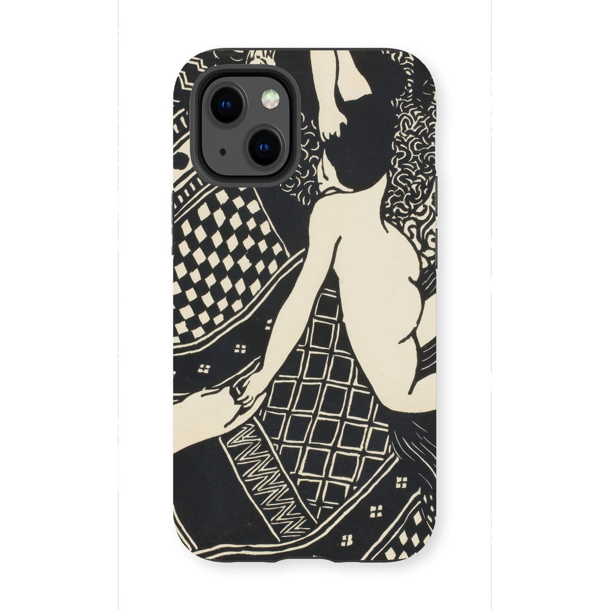 Laziness - Félix Edouard Vallotton Woodcut Iphone Case - 13 Mini / Matte