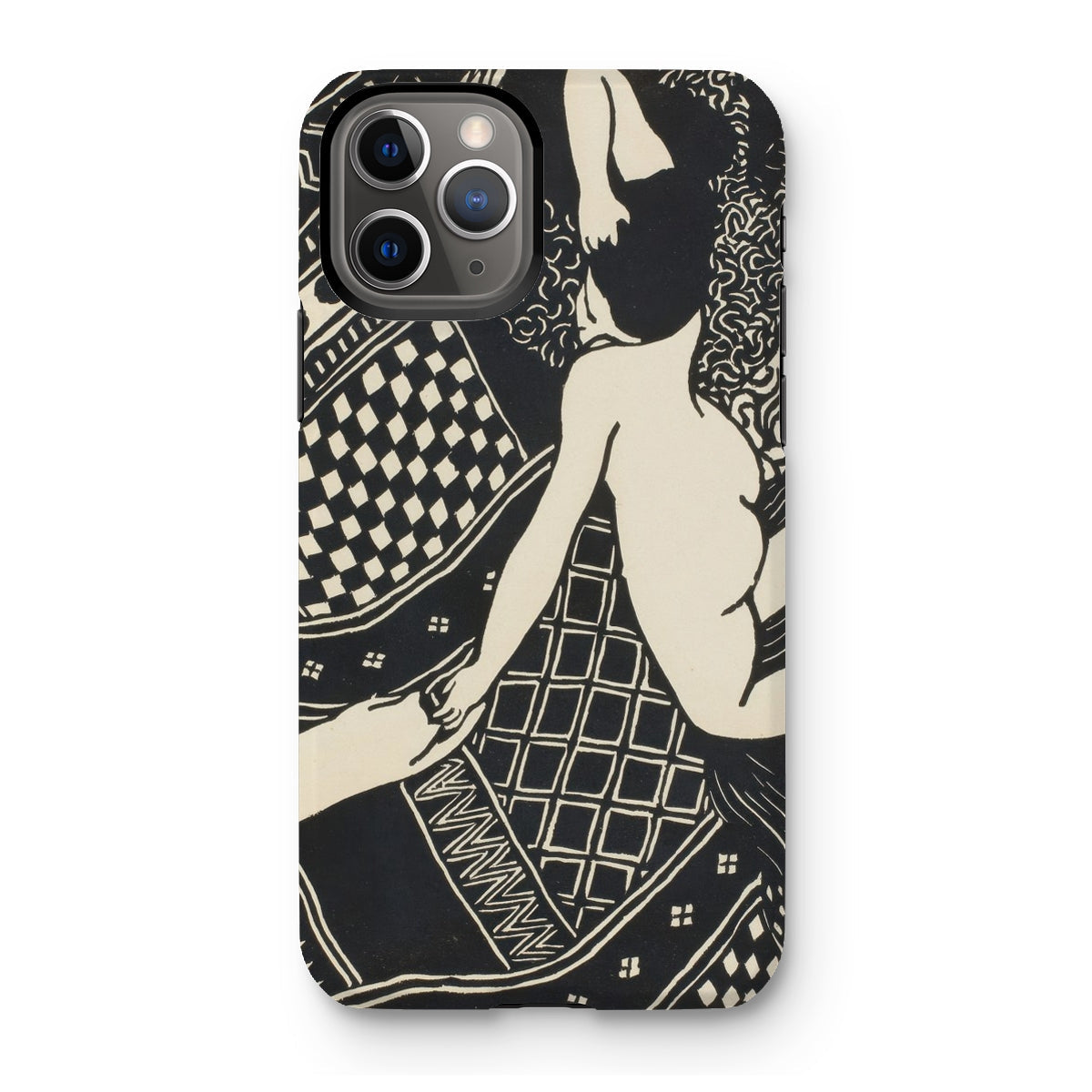 Laziness - Félix Edouard Vallotton Woodcut Iphone Case - 11 Pro / Matte