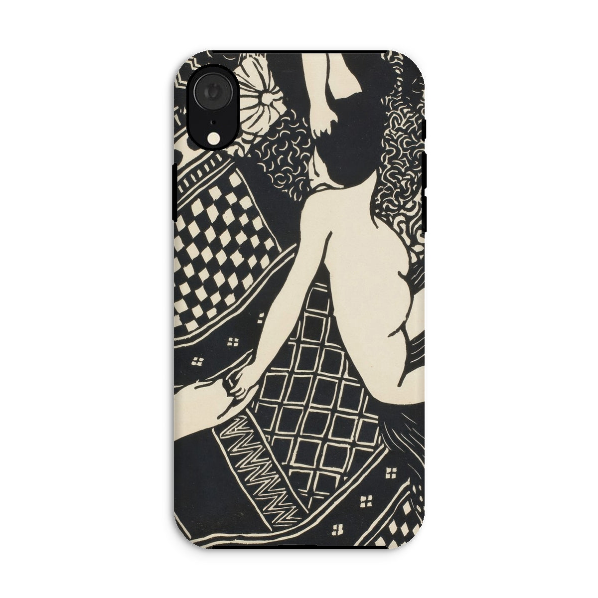 Laziness - Félix Edouard Vallotton Woodcut Iphone Case - Xr / Matte