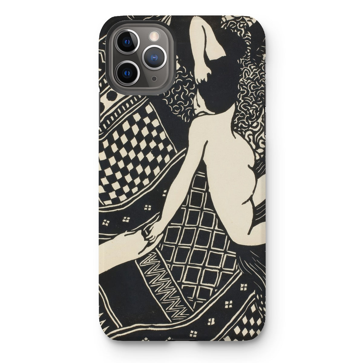 Laziness - Félix Edouard Vallotton Woodcut Iphone Case - 11 Pro Max / Matte