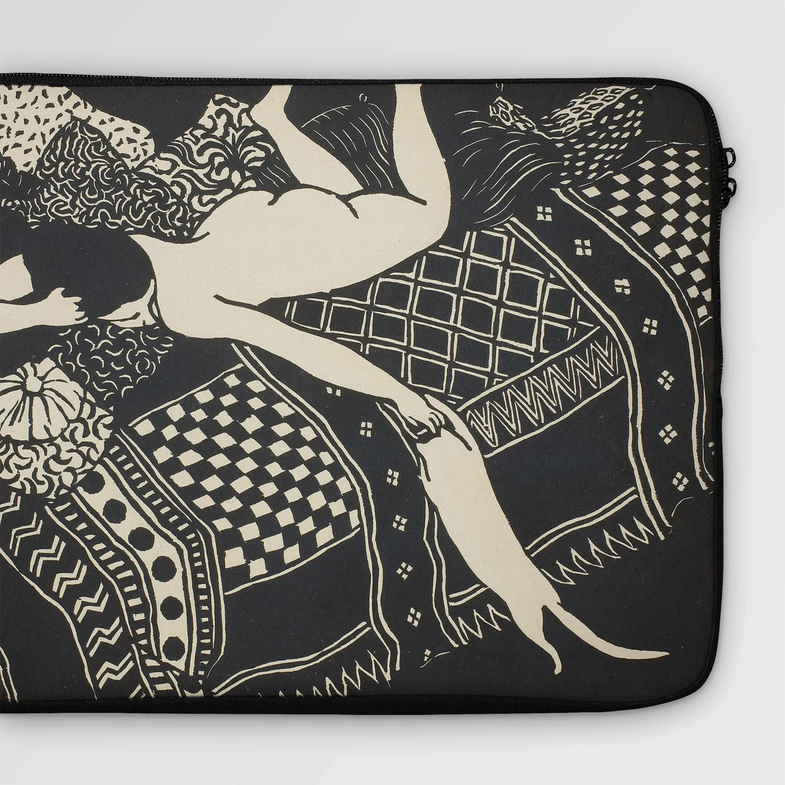 Laziness - Félix Edouard Vallotton Woodcut Laptop Sleeve