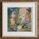 Le Cirque Corvi - Georges De Feure Art Nouveau Print, 12x12’’ / 31x31cm / Natural Frame / 2’’ Matboard, Framed Watercolor Painting Circus