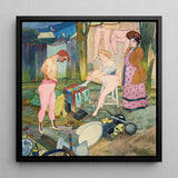 Le Cirque Corvi - Georges De Feure Art Nouveau Print / Canvas, 12x12’’ / 31x31cm / Black Frame, Posters Prints & Visual Artwork, Toby Leon