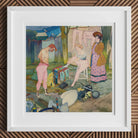 Le Cirque Corvi - Georges De Feure Art Nouveau Print, Framed Painting Colorful Scene Circus Performers Acrobats