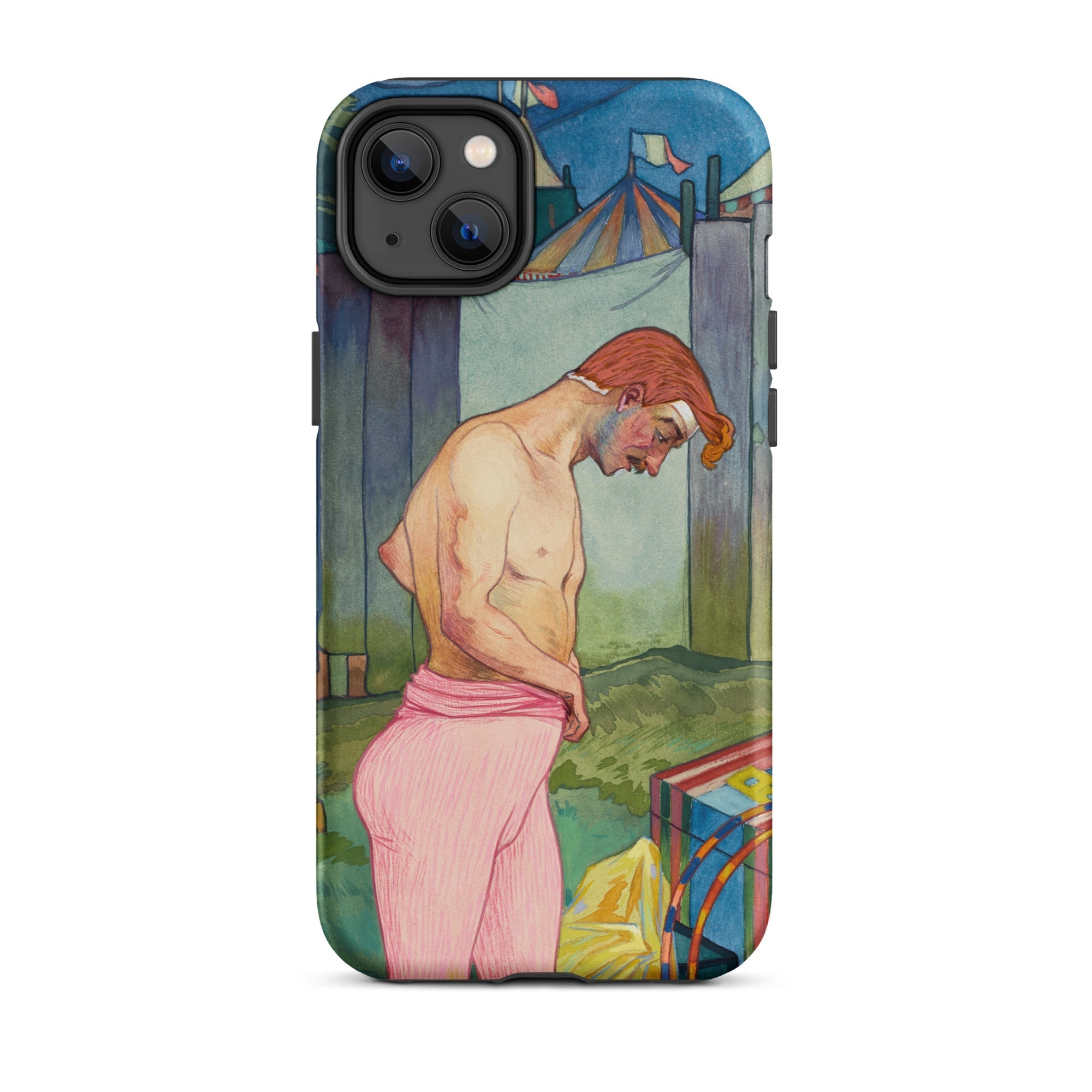 Le Cirque Corvi Georges De Feure Iphone Case, 14 Plus / Matte, Iphone Case Circus Performer Art