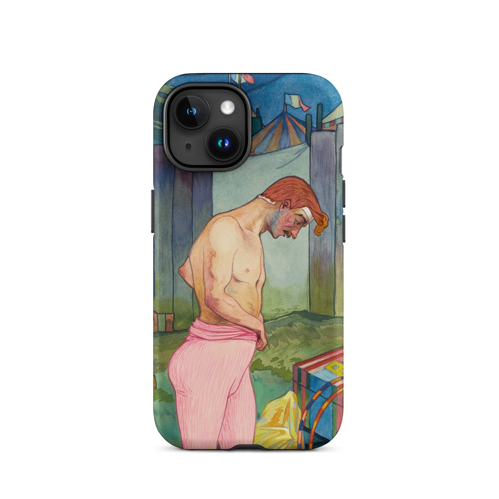 Le Cirque Corvi Georges De Feure Iphone Case, 15 / Matte, Phone Case Circus Performer Design