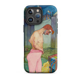 Le Cirque Corvi - Georges De Feure Iphone Case 16 Pro Max / Matte Circus Performer Phone Feure’s Art Nouveau, Brilliance, Mobile Cases