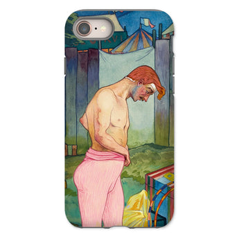 Le Cirque Corvi - Georges De Feure Iphone Case, 8 / Matte, Phone Case Colorful Painting Shirtless Man Red Hair