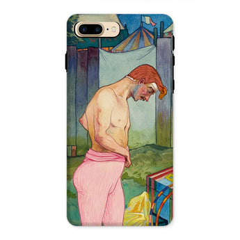 Le Cirque Corvi - Georges De Feure Iphone Case 8 Plus / Matte Phone Case Painted Image Shirtless Man Red Hair Feure’s Art Nouveau, Nouveau