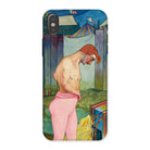Le Cirque Corvi Georges De Feure Iphone Case, x / Matte, Phone Case Painting Shirtless Man Red Hair Pink