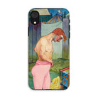 Le Cirque Corvi Georges De Feure Iphone Case, Xr / Matte, Phone Case Painting Shirtless Man Red Hair Pink
