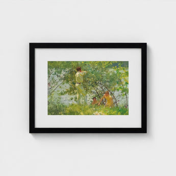 Leafy June - Henry Scott Tuke Art Print / Canvas, Dappling Riverbank Grasses Prints