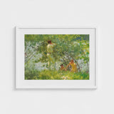 Leafy June - Henry Scott Tuke Art Print / Canvas, Dappling Riverbank Grasses Prints