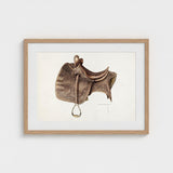 Leather Saddle - Bertha Semple Equestrian Art Print / Canvas 1930s, Prints