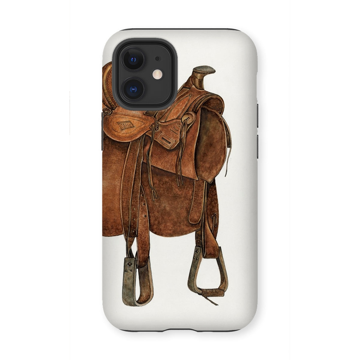 Leather Saddle - William Mcauley Western Tack Iphone Case - 12 Mini / Matte