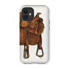 Leather Saddle - William Mcauley Western Tack Iphone Case - 12 Mini / Matte