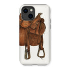 Leather Saddle - William Mcauley Western Tack Iphone Case