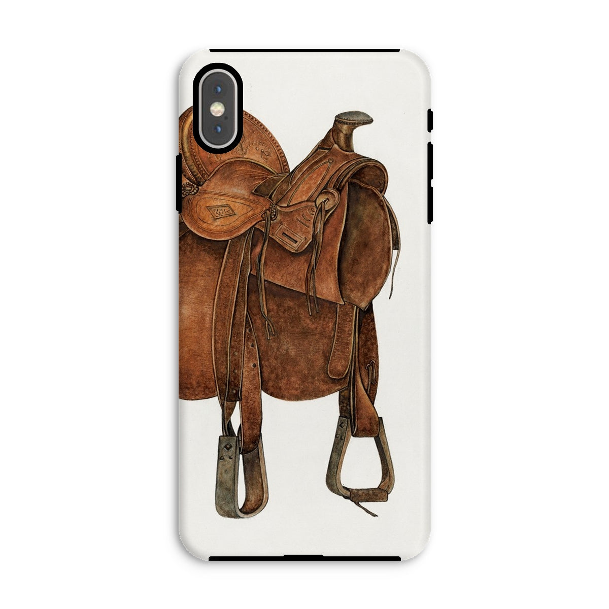 Leather Saddle - William Mcauley Western Tack Iphone Case - Xs Max / Matte