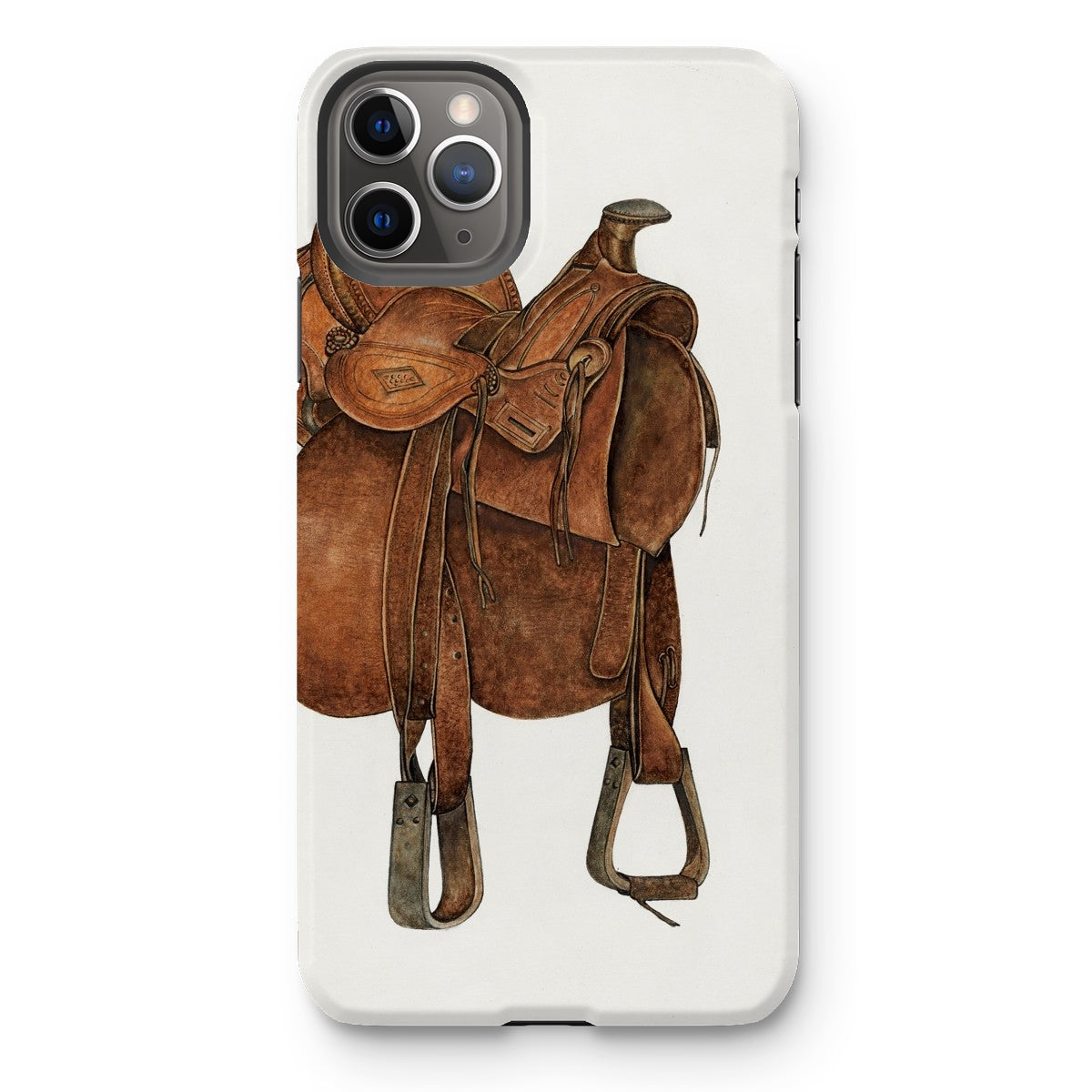 Leather Saddle - William Mcauley Western Tack Iphone Case - 11 Pro Max / Matte