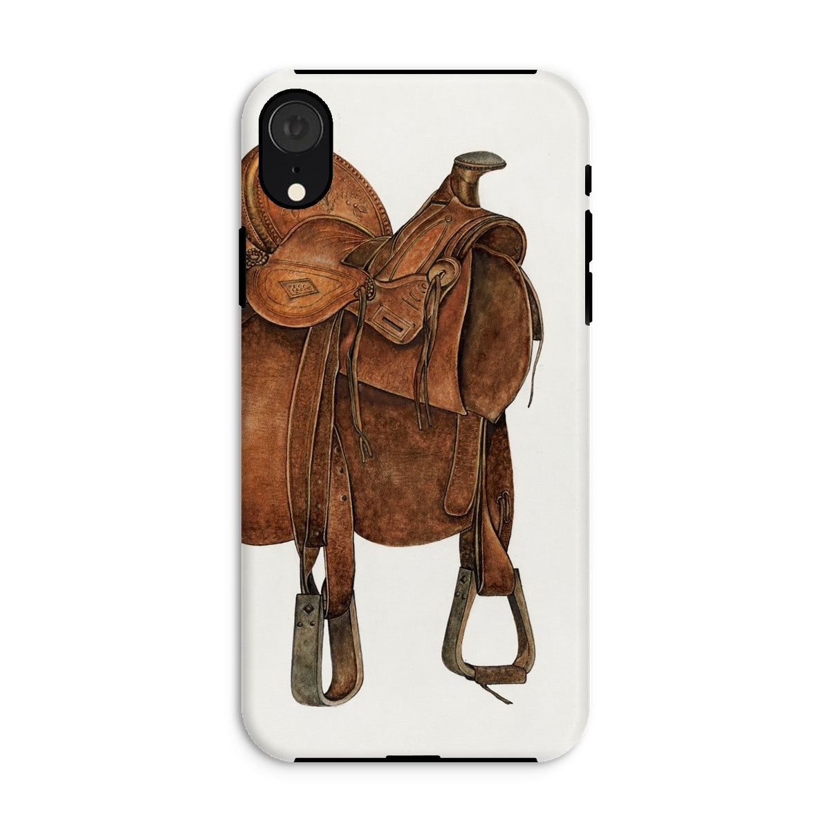 Leather Saddle - William Mcauley Western Tack Iphone Case - Xr / Matte