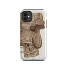 Leather Side Saddle Frank C. Barks Equestrian Iphone Case, 11 / Matte, Ornate Saddle Themed Phone Case