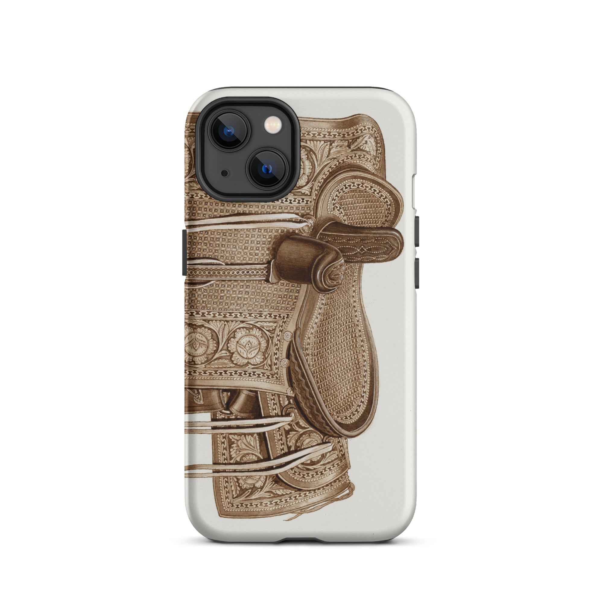 Leather Side Saddle Frank C. Barks Equestrian Iphone Case, 13 / Matte, Phone Case Saddle Design