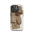 Leather Side Saddle Frank C. Barks Equestrian Iphone Case, 16 Pro / Matte, Ornate Phone Case