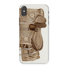 Leather Side Saddle Frank C. Barks Equestrian Iphone Case, x / Matte, Ornate Saddle Patterned Phone Case