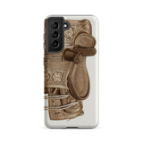 Leather Side Saddle - Frank C. Barks Samsung Case, Galaxy S21 Fe / Matte, Smartphone Case Historical Armor Illustration