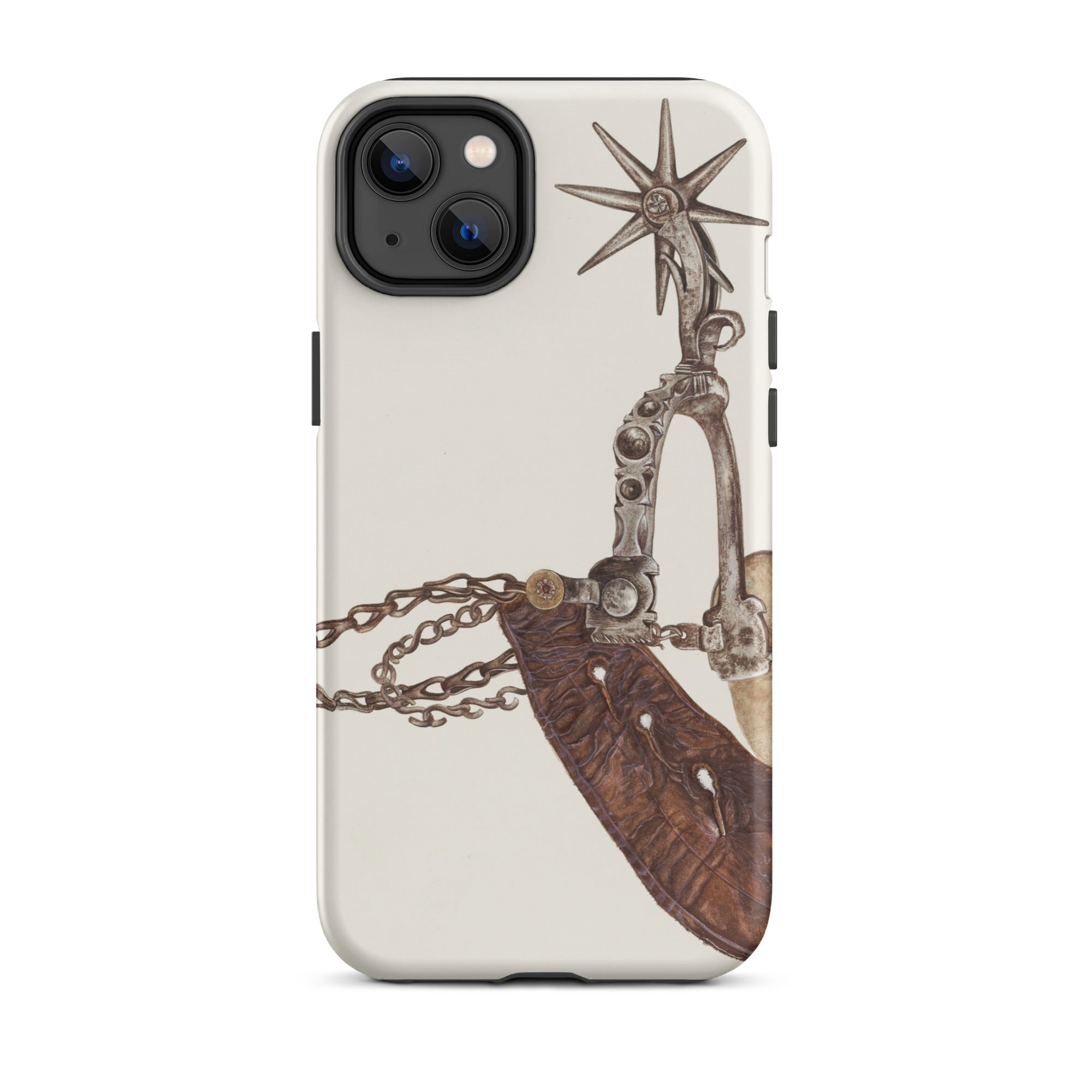 Leather Spur Vera Van Voris 1930s Art Iphone Case, 14 Plus / Matte, Phone Case Spur Design