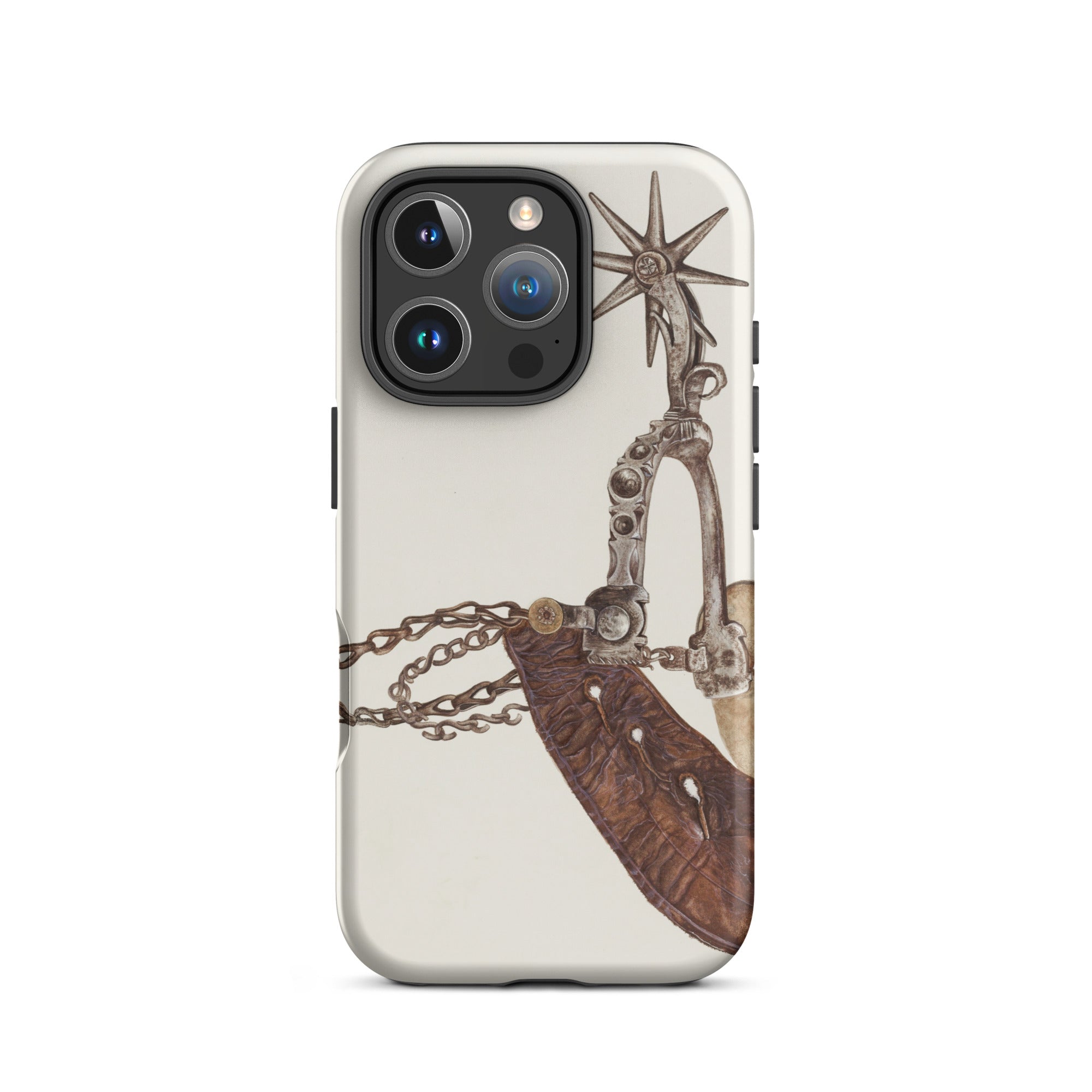 Leather Spur Vera Van Voris 1930s Art Iphone Case, 16 Pro / Matte, Phone Case Spur Design