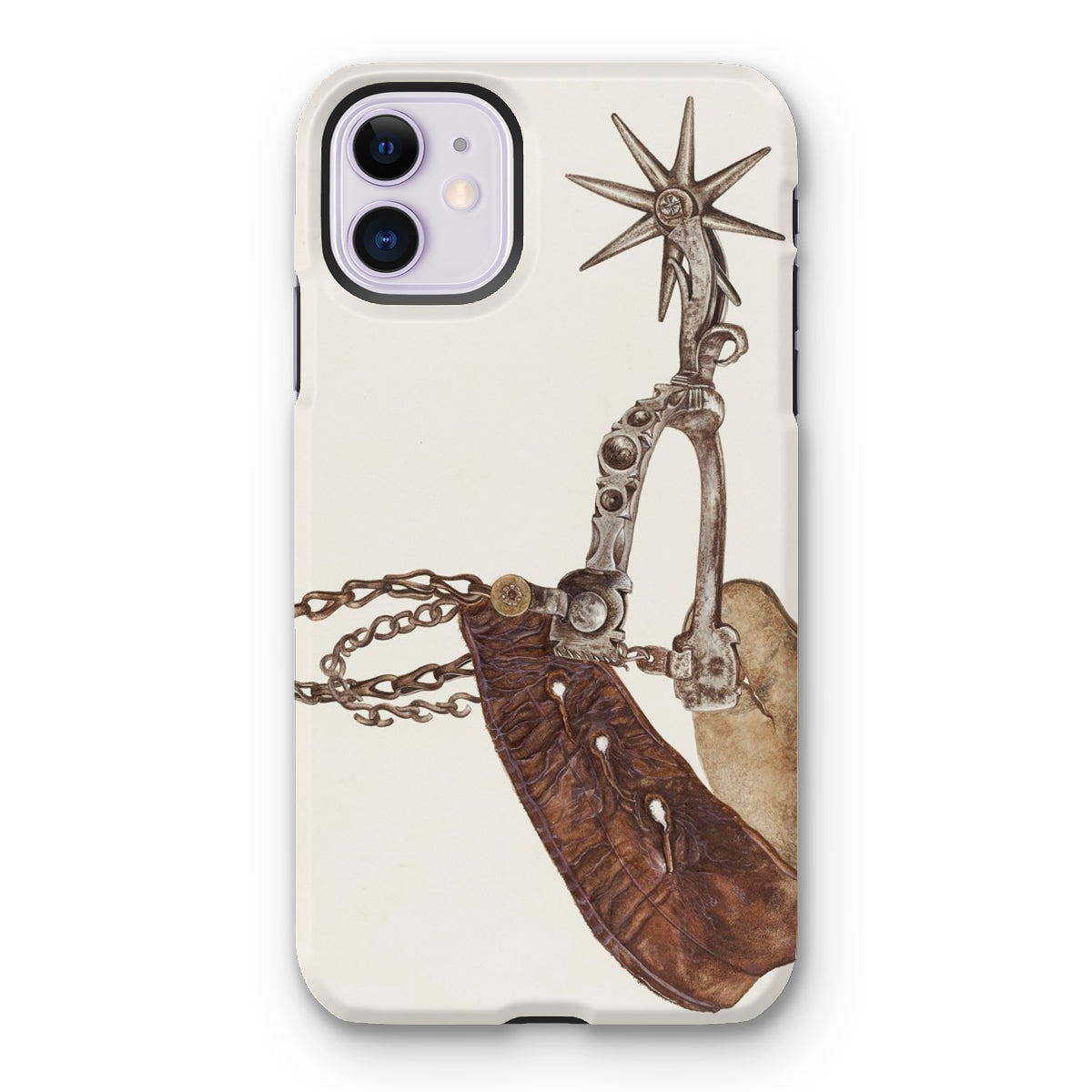 Leather Spur - Vera Van Voris 1930s Art Iphone Case - 11 / Matte