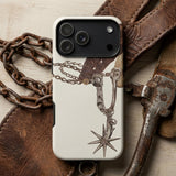 Leather Spur - Vera Van Voris 1930s Art Phone Case White Phone Case Detailed Illustration Vintage-style Horse Spur Vera Voris, Voris Art,