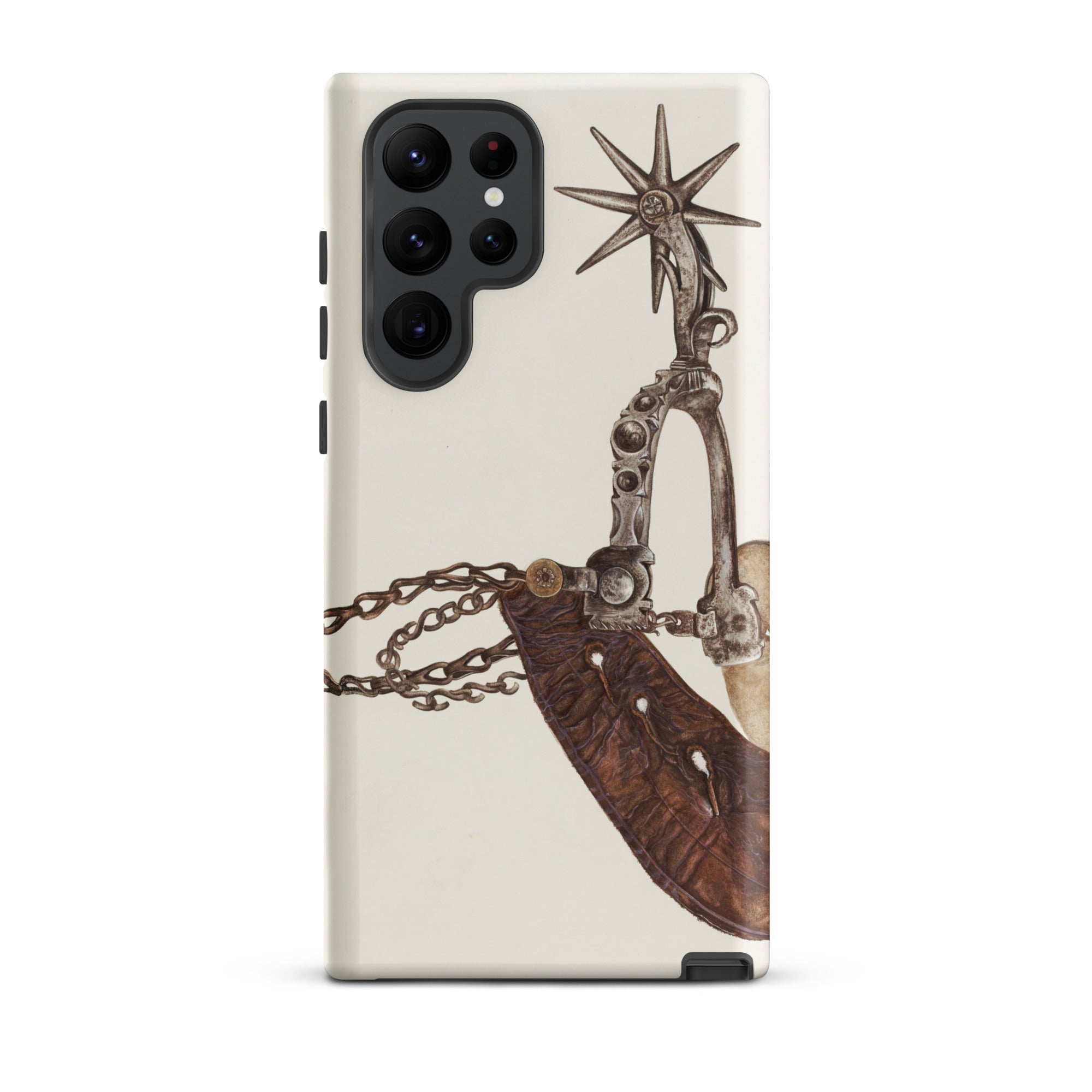 Leather Spur - Vera Van Voris 1930s Art Samsung Case, Galaxy S22 Ultra / Matte, Smartphone Case Graphic Spur Bit