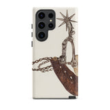 Leather Spur - Vera Van Voris 1930s Art Samsung Case, Galaxy S23 Ultra / Matte, Smartphone Case Cowboy Spur Design