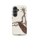 Leather Spur - Vera Van Voris 1930s Art Samsung Case, Galaxy S25 / Matte, Phone Case Western Spur Design