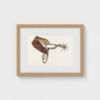 Leather Spur - Vera Van Voris 1930s Farmhouse Art Print / Canvas, Prints