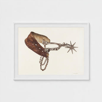 Leather Spur - Vera Van Voris 1930s Farmhouse Art Print / Canvas, Prints